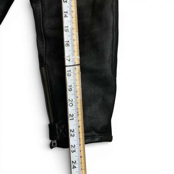 Scorpion Black Leather Motorcycle Racing Padded Armoured Biker Jacket Women's M - Picture 9 of 15